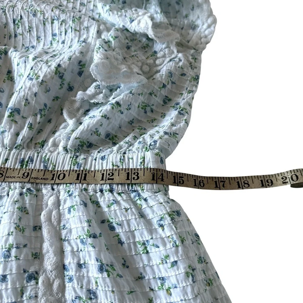 LoveShackFancy Roberta Floral Mini Dress Blue
Lace Ruffle Size L - Picture 14 of 16